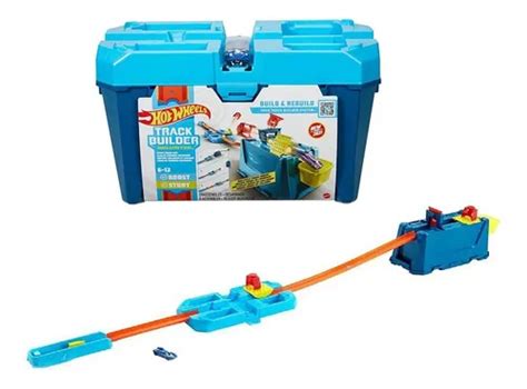 Pista Hot Wheels Track E Builder Caixa De Choques Extremos Parcelamento Sem Juros
