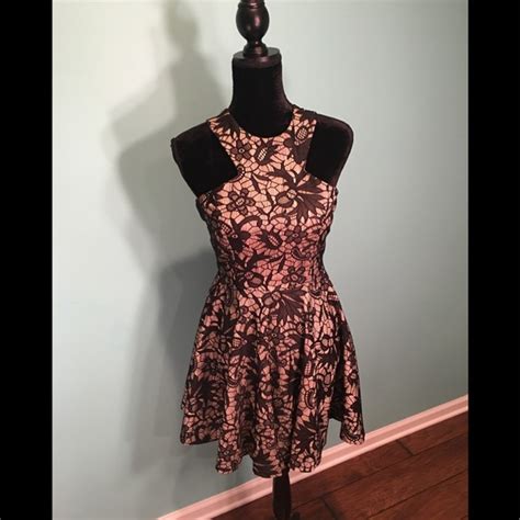Windsor Dresses Windsor Black Lace Nude Dress Size M Poshmark