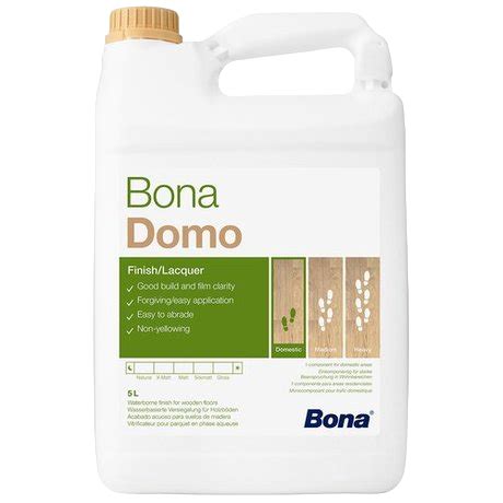 Bona Водно-дисперсионный полиуретано-акриловый лак Bona Domo 1K купить ...