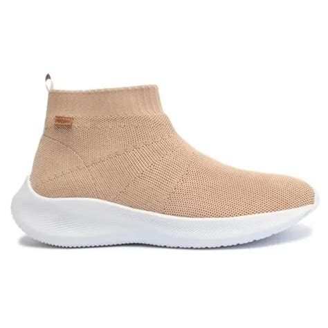 Tênis Meia Ana Capri Feminino C3035100030005 Nude Tênis Meia Ana Capri Feminino