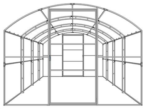 Каркас теплицы 3х8 м - ООО «Крона»