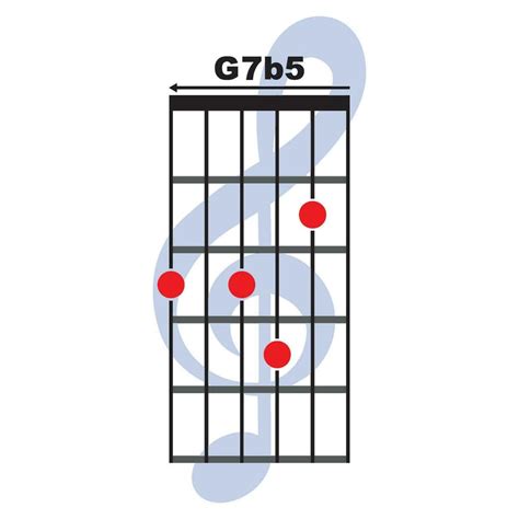 G7 b5 guitar chord icon 36531585 Vector Art at Vecteezy