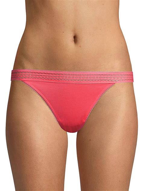 Dkny Womens Classic Cotton Lace Trim Bikini Walmart