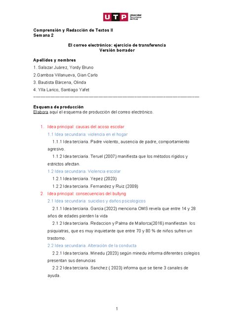 Semana 02 LA Version Final DEL Correo Electronico Comprensión y