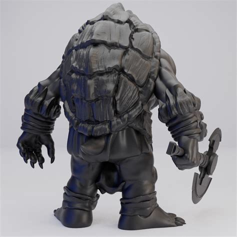 Hot Goblin トートルバーバリアン ミニチュア ホットゴブリン 斧使い獣人