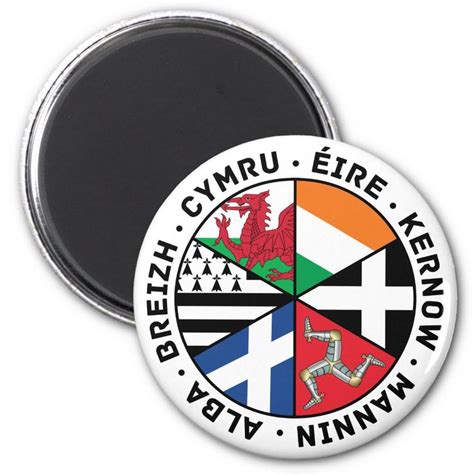 Celtic Nations Flags Magnet Zazzle Celtic Nations Celtic Cornish Flag