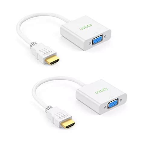 Adaptador Uvooi Hdmi A Vga Para Monitor Paquete De 2 Hdmi Cuotas