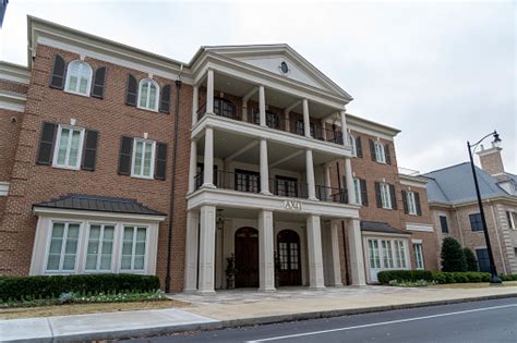 The Alpha Chi Omega Sorority House On The Campus Of The University Of