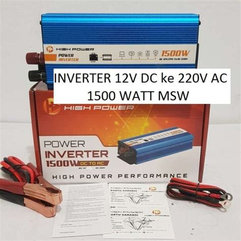 Promo Inverter Msw W Watt V Dc Ke V Ac High Power Diskon