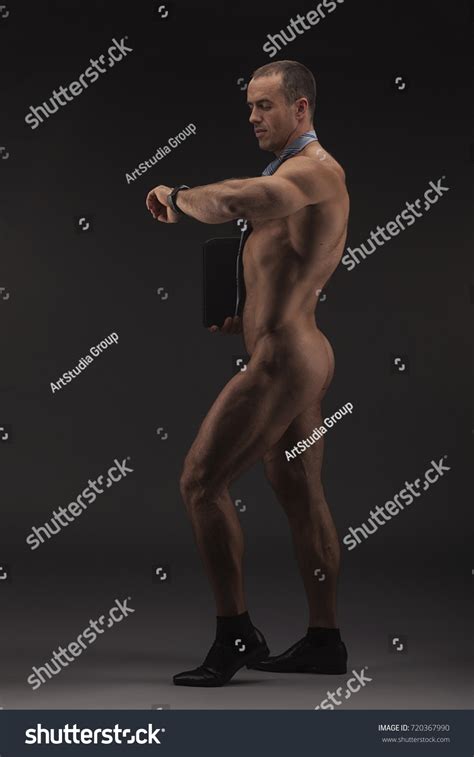 Muscular Sexy Naked Man Folder Wearing Stock Photo 720367990 Shutterstock