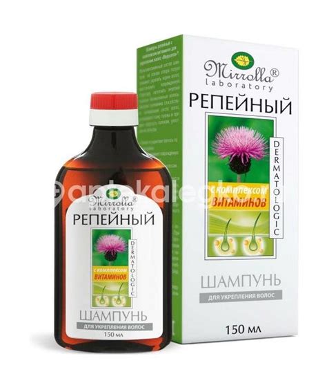 Мирролла шампунь репейный вит. а и е 150мл. [mirrolla apotek`s ...