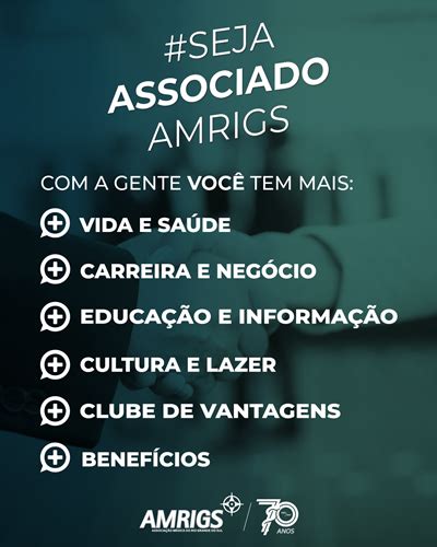 Associe Se A Uma Institui O Que Est Sempre Ao Seu Lado Amrigs