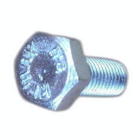 M Mm Mild Steel Hex Bolt Hot Dip Galvanized Hdg At Rs Piece