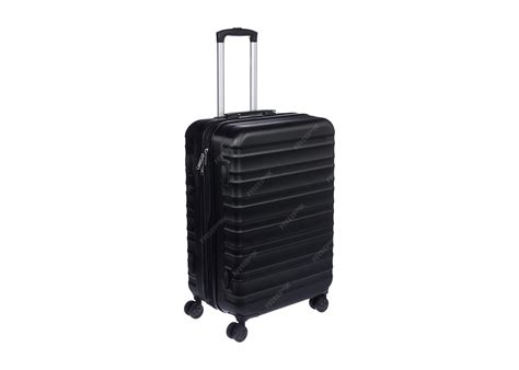 black bag luggage isolated premium photo