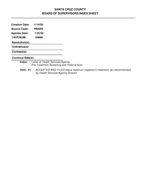 Fillable Online Sccounty01 Co Santa Cruz Ca Index Letter Of Health