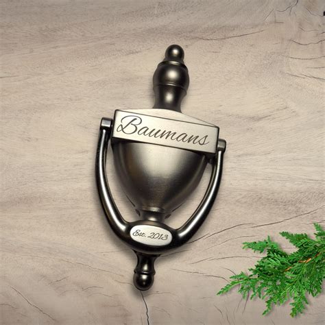 Personalized Door Knocker Laser Engraved Name And Est Date