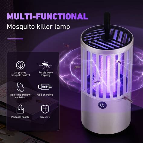 Electric Mosquito Killer Lamp Insect Catcher Fly Bug Zapper Trap Led Uv Mozzie Ebay