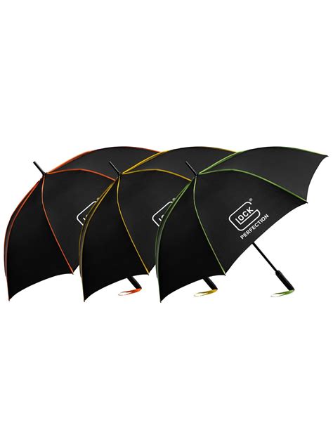 PARAPLUIE GLOCK GOLF AUTOMATIQUE NOIR ORANGE Armurerie De La Bourse