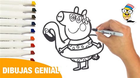 Como Dibujar A PEPPA PIG En La PLAYA Como Dibujar Dibujos