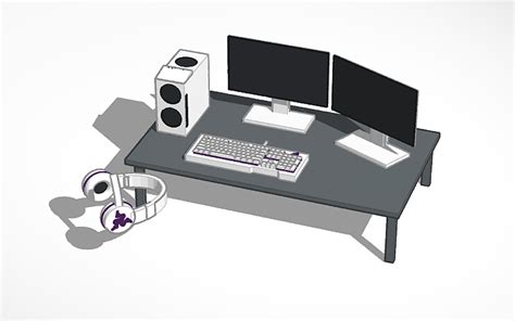 3d Design Gaming Setup Tinkercad