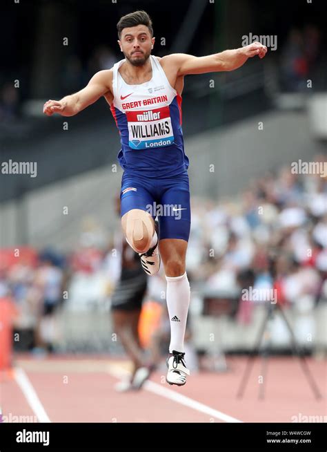 Great Britains Benjamin Williams Competes In The Mens Triple Jump