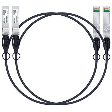 Intel Corp. 10GbE SFP+ Passive Direct Attach Copper Twinax Cable 1m (2PK) (E10G-SF-DAC-1M-2PK)
