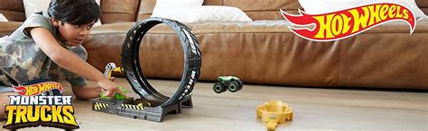 Hot Wheels GKY Monster Trucks Looping Challenge Spielset Mit