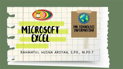 Microsoft Excel - Part 1 - YouTube