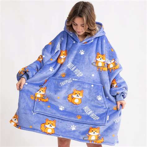 Pijama Cobertor Kawaii Fluffy Dog Gatogeek