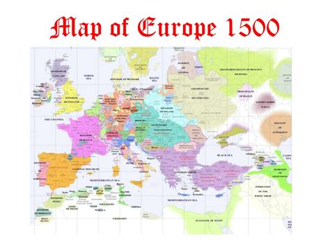 Карта европы в 1500 году