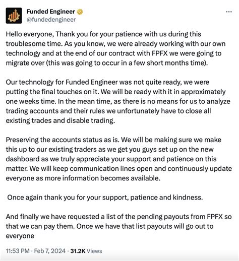 BREAKING FPFX Cuts Ties With The Funded Engineer Over Fraud Scheme