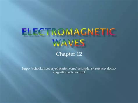 Ppt Electromagnetic Waves Powerpoint Presentation Free Download Id 6845619