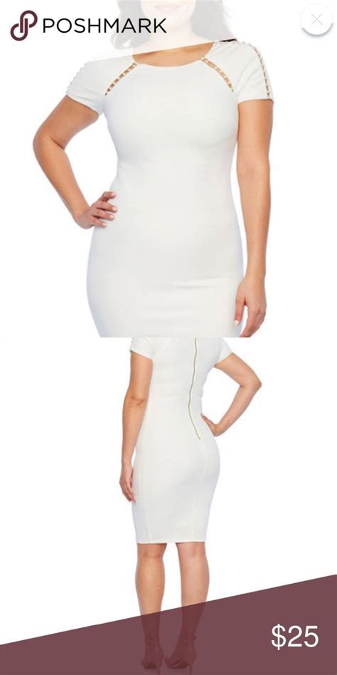 White Midi Dress | White midi dress, Jcpenney dresses, White midi