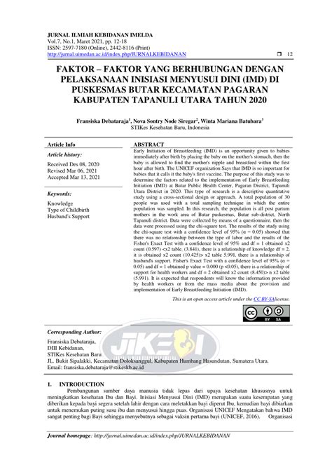 PDF FAKTOR FAKTOR YANG BERHUBUNGAN DENGAN PELAKSANAAN INISIASI