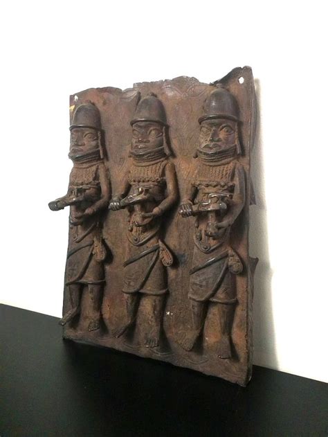 Benin Bronze Plaque African Antiques Th Century Benin Bronze