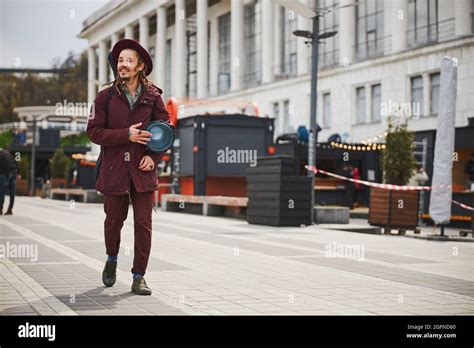Kind Brunette Man Demonstrating His Friendly Smile Stock Photo Alamy