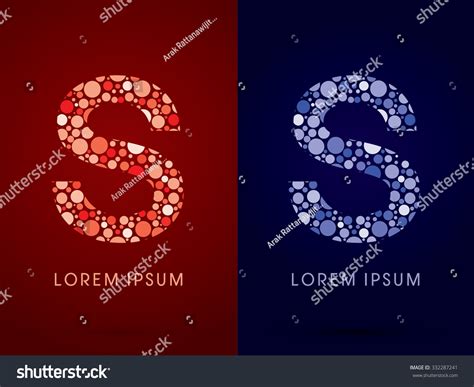 S Hot And Cool Font Designed Using Red And Royalty Free Stock