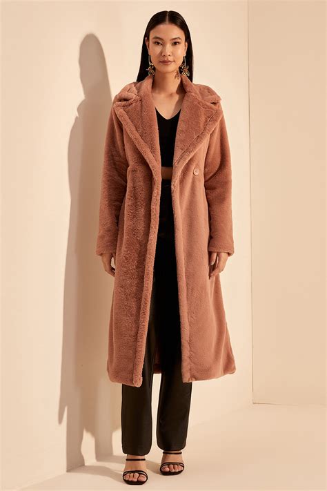 CASACO LONGO SKIN NUDE