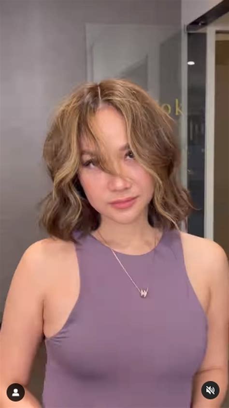 Portrait Of Bunga Citra Lestari With New Hair Color Radiating Hot Mom