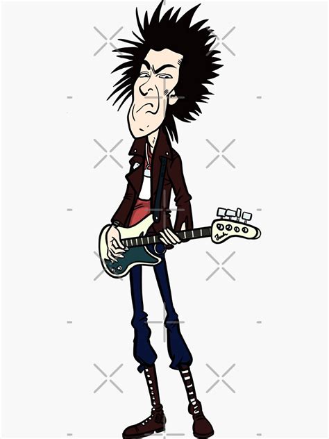 Sid Sex Pistols Punk Rock Sticker For Sale By Hotsytotsycreat Redbubble