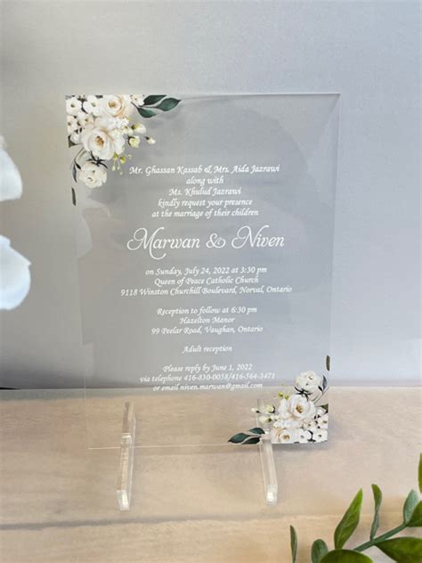 Clear Acrylic Wedding Invitations Stephita Wedding Invitations