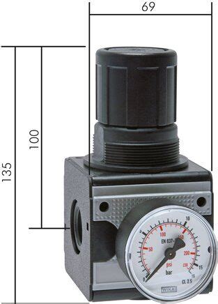 MULTIFIX Régulateur de pression de précision verrouillable G 1 2