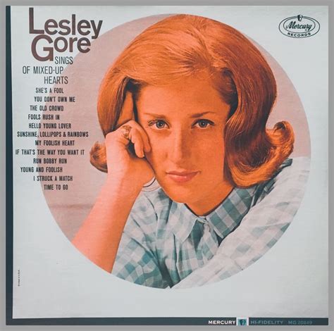 Lesley Gore Sings Of Mixed Up Hearts Lesley Gore Gore Hello Young