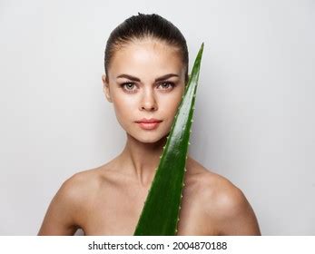 Nude Woman Clean Skin Cosmetology Green Stock Photo Shutterstock