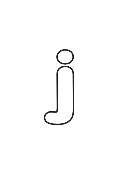 Free Printable Bubble Letters Lowercase J