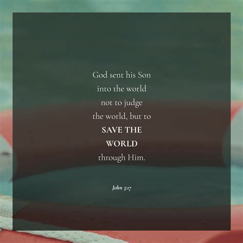 Verse of the Week: John 3:17.... - Christ Lutheran Eagan
