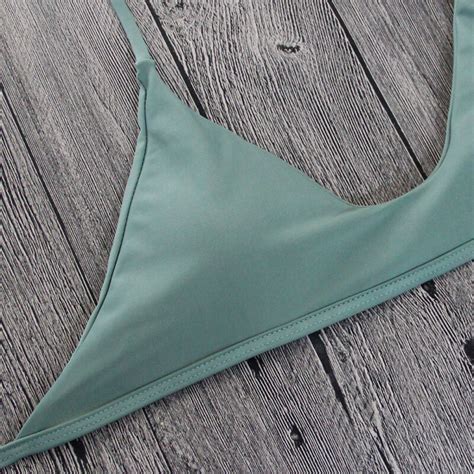 2019 Women Army Green Sexy Bikini Swimwear Girls Sexy Bandage Summer