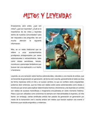 Mitos Y Leyendas Pdf