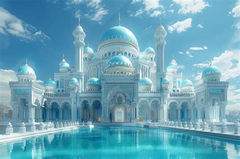 Premium Photo Blue Mosque Of Intricate Architecture