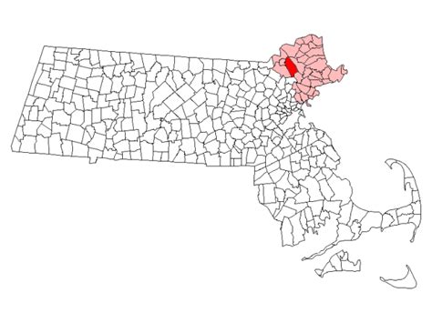 North Andover, MA - Geographic Facts & Maps - MapSof.net